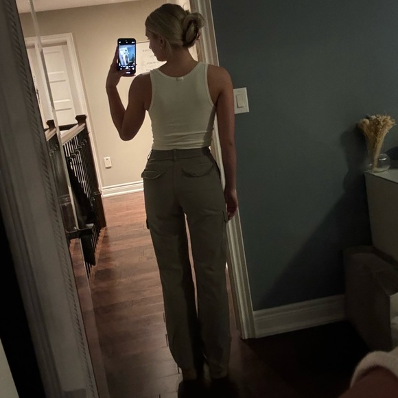 Zara Green Cargo Pants, Size 2, Worn Once - Picture 5 of 6